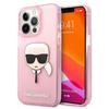 Case for iPhone 13 Pro Max Karl Lagerfeld Glitter Pink