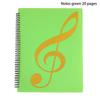 Flexible 20 Pages Piano Music Score Folder A4 Music Book Clip Sheet Note Folder Piano Paper Sheets Music Binder For Practice
