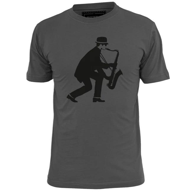 Mens Sax Player 2 Tone Ska T shirt Specials Madness Hall Rude Boy