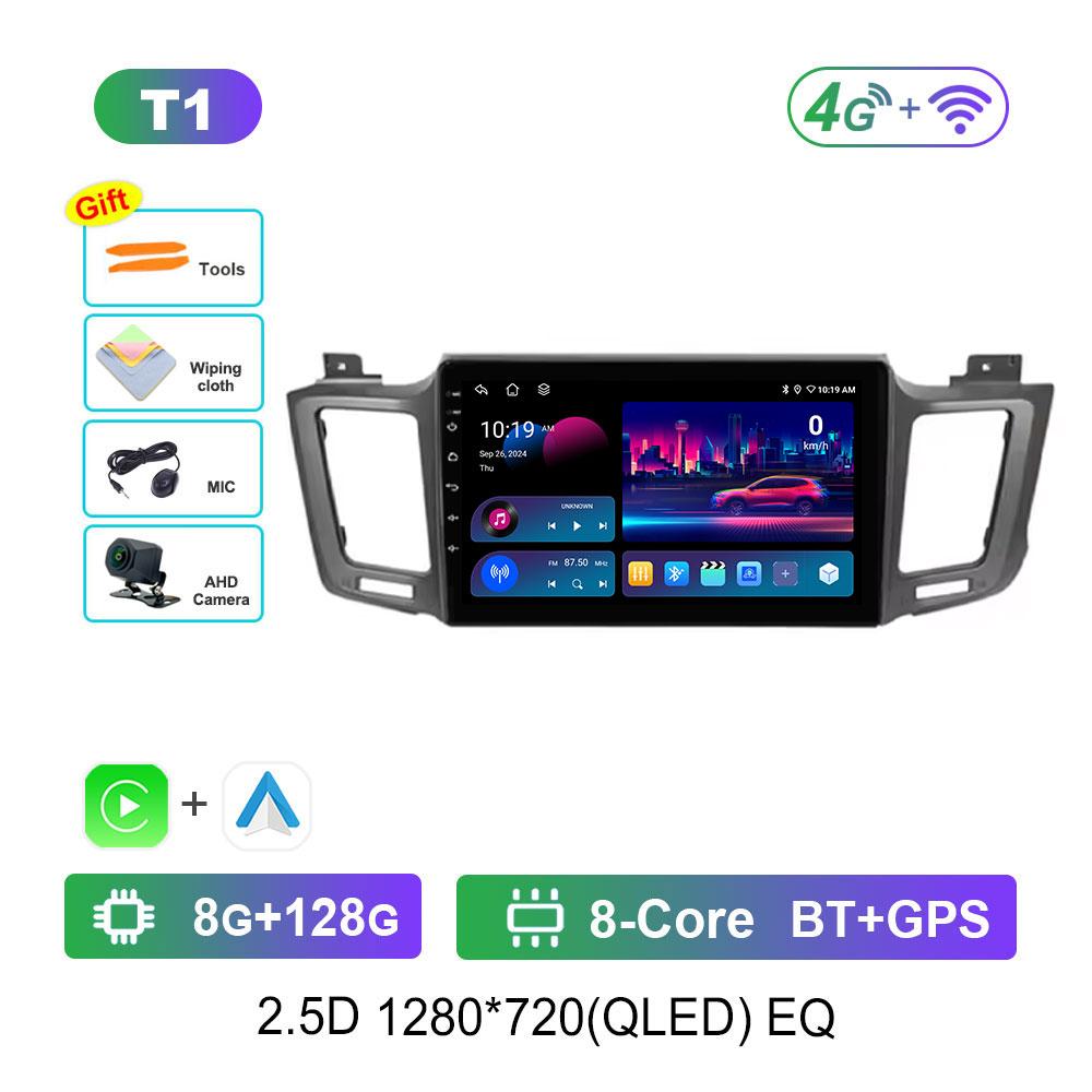 GPS Navigation Android System for Toyota RAV4 RAV 4 Xa40 2012 - 2019 Car Video Multimedia Player Split Screen 4G BT DSP Stereo