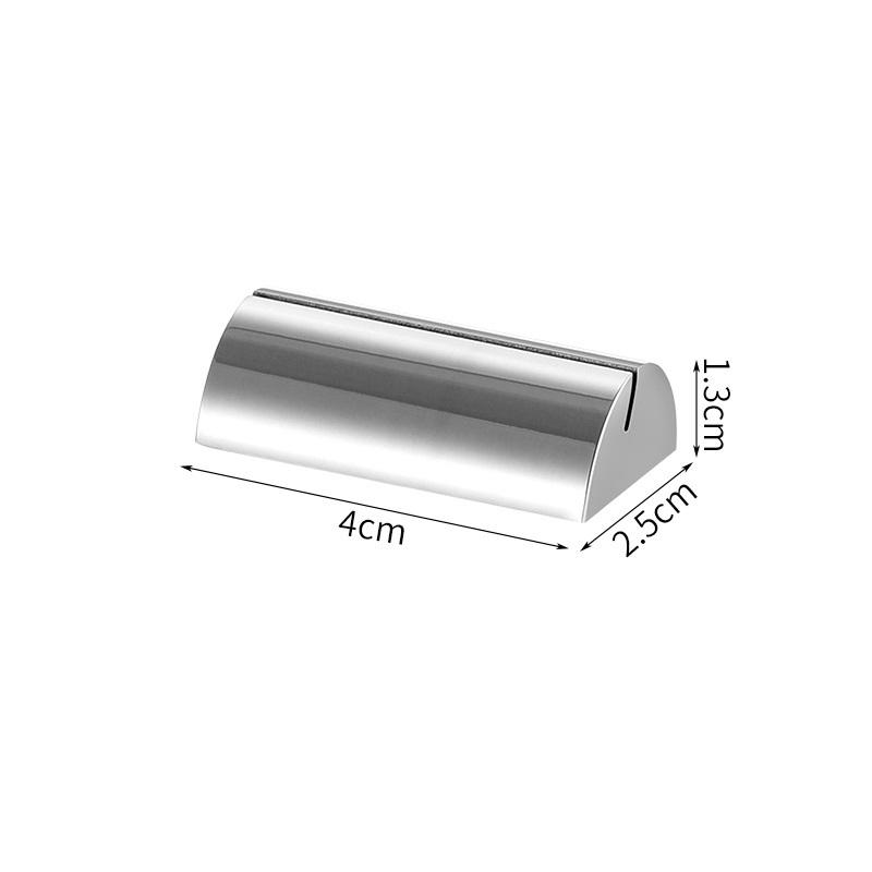 Insert Menu Folder Stainless Steel Card Holder Funny Solid Menu Memo Holder Creative Label Holder Party Photo Picture Clips