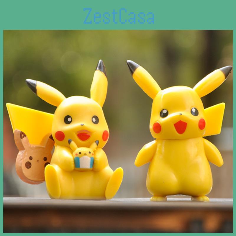 Figurines Anime Pikachu Childrens Toy Birthday Gift Desktop Collectibles Decor