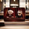 Statler & Waldorf Vintage Metal Wall Art - 8x12 Inch, Iron Trim Poster for Home, Cafe, Bar Decor