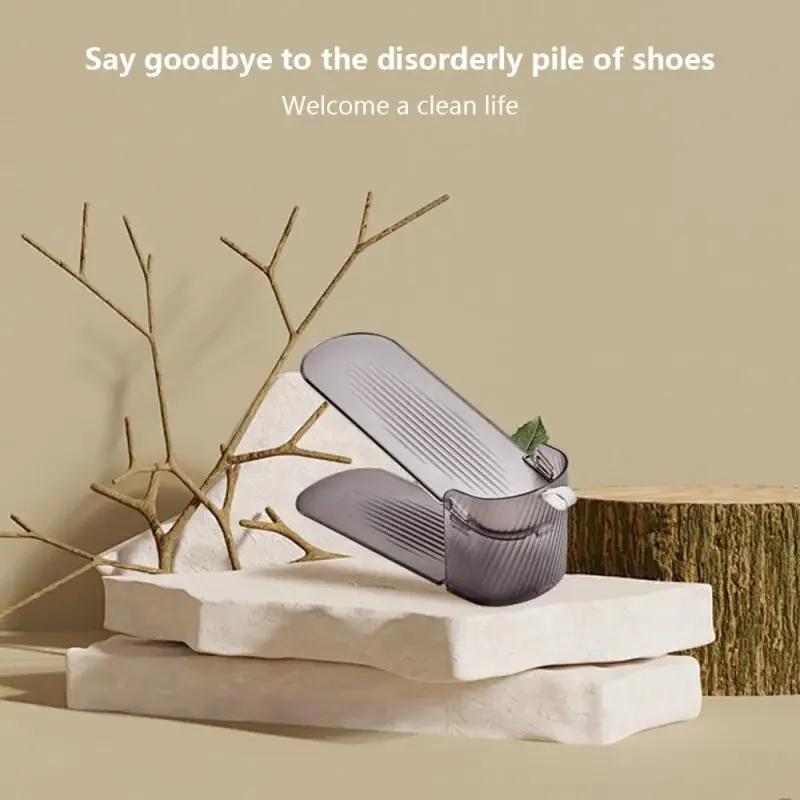 10Pcs Integrated Shoe Support Shoe Cabinet Storage Rack Shoe Storage Rack Space-saving Removable Double-layer Adjustable Rack