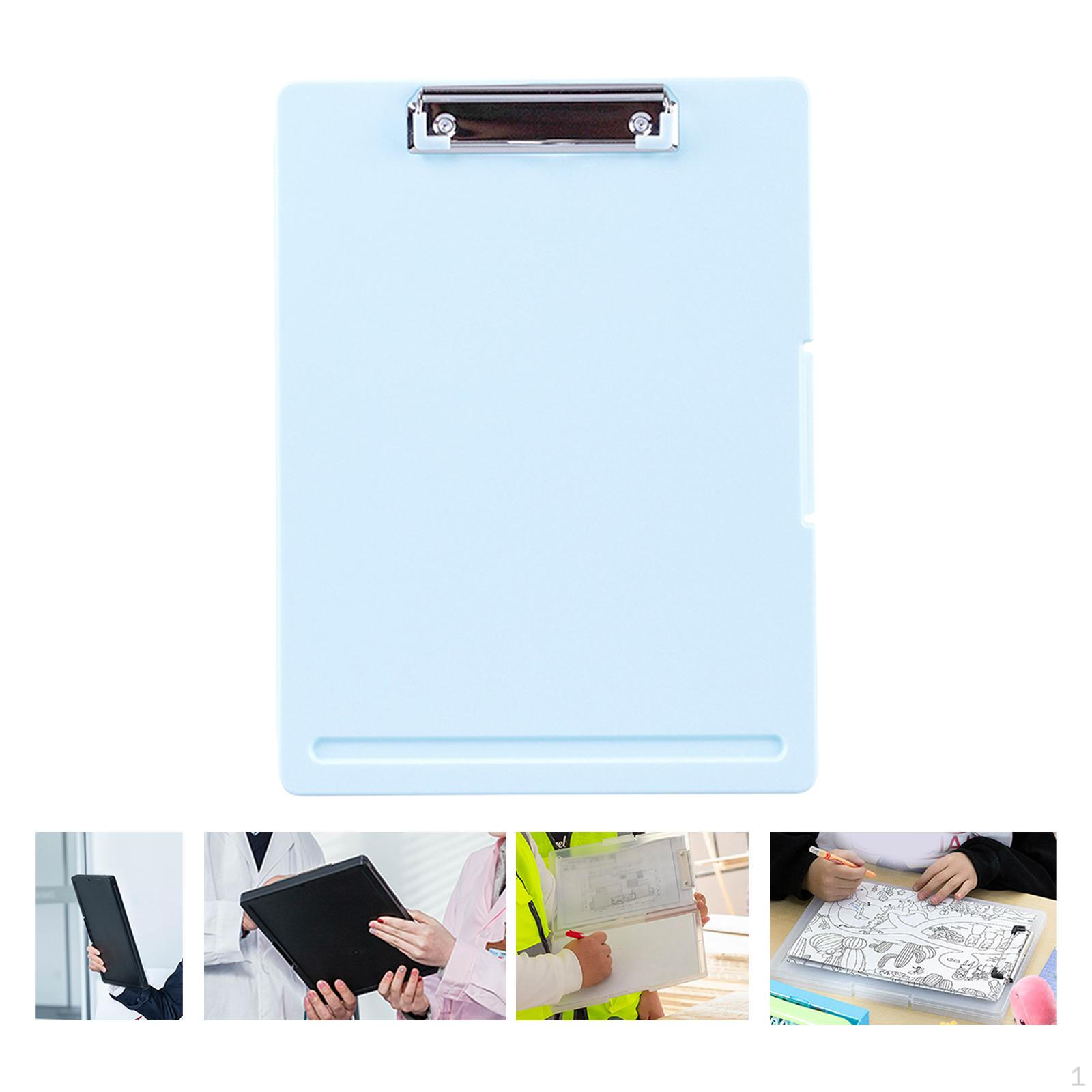 

Буфер обмена с органайзером для хранения формата А4. Складная папка для файлов. светло-синий