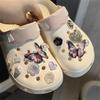 Vintage Rose Shoe Charms DIY Shoe Buckle Pearl Butterfly Detachable Decoraticoraon Buckle Shoe Accessories Girls Party Gift New