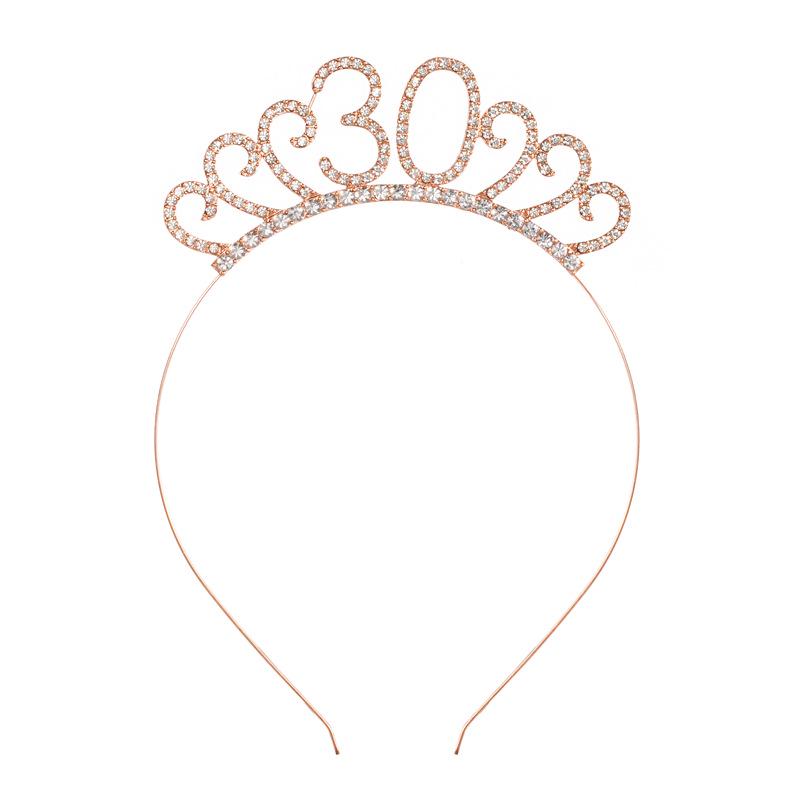 New Birthday Crown Headband - European & American Style for 1st Birthday Party