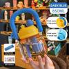 850ML Food-Grade Large Capacity Portable Plastic Water Bottle Children Student Water Bottles Straw Bottle Big Belly Bottle Carried By Hand