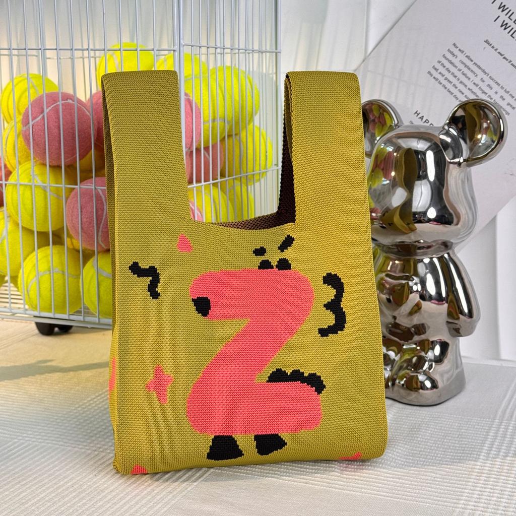 Geantă Tricotată cu Tematică Festivalul Bărcii Dragonului Geantă Cadou pentru Întâlnirea Companiei Geantă de Mână Cadou de Nuntă Geantă Zongzi Geantă Fericită pentru Bomboane