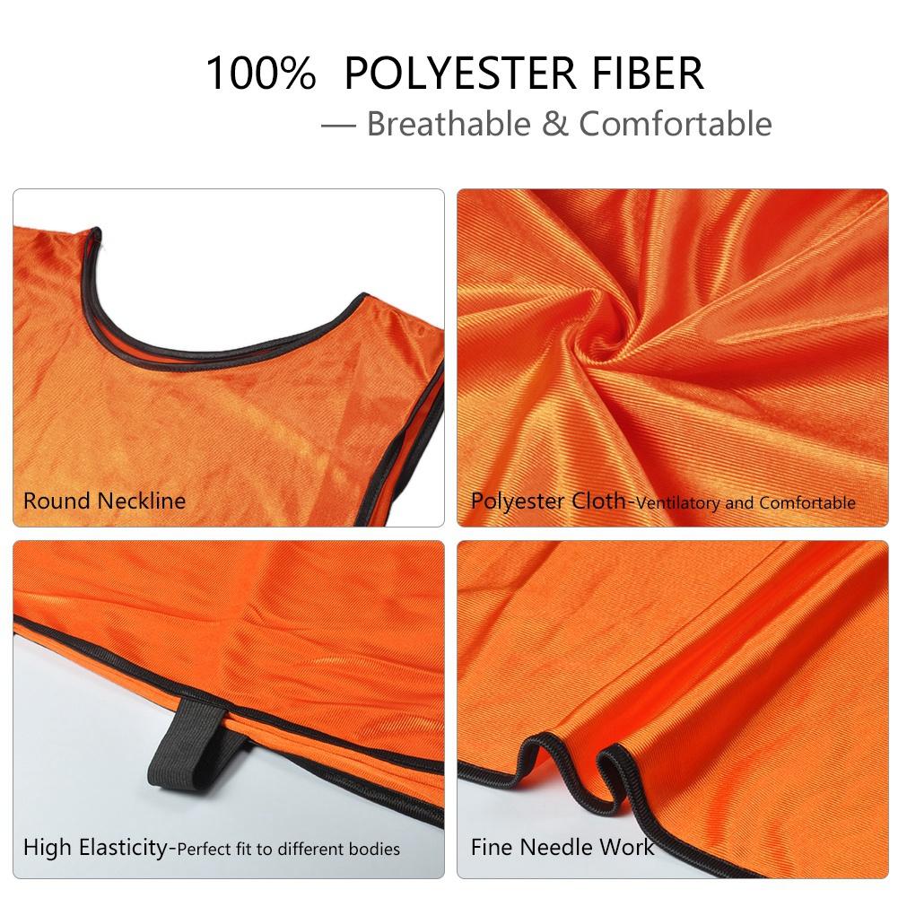 12 Pack Jerseys Bibs Breathable Adults Football Scrimmage Training Vests for Volleyball Soccer