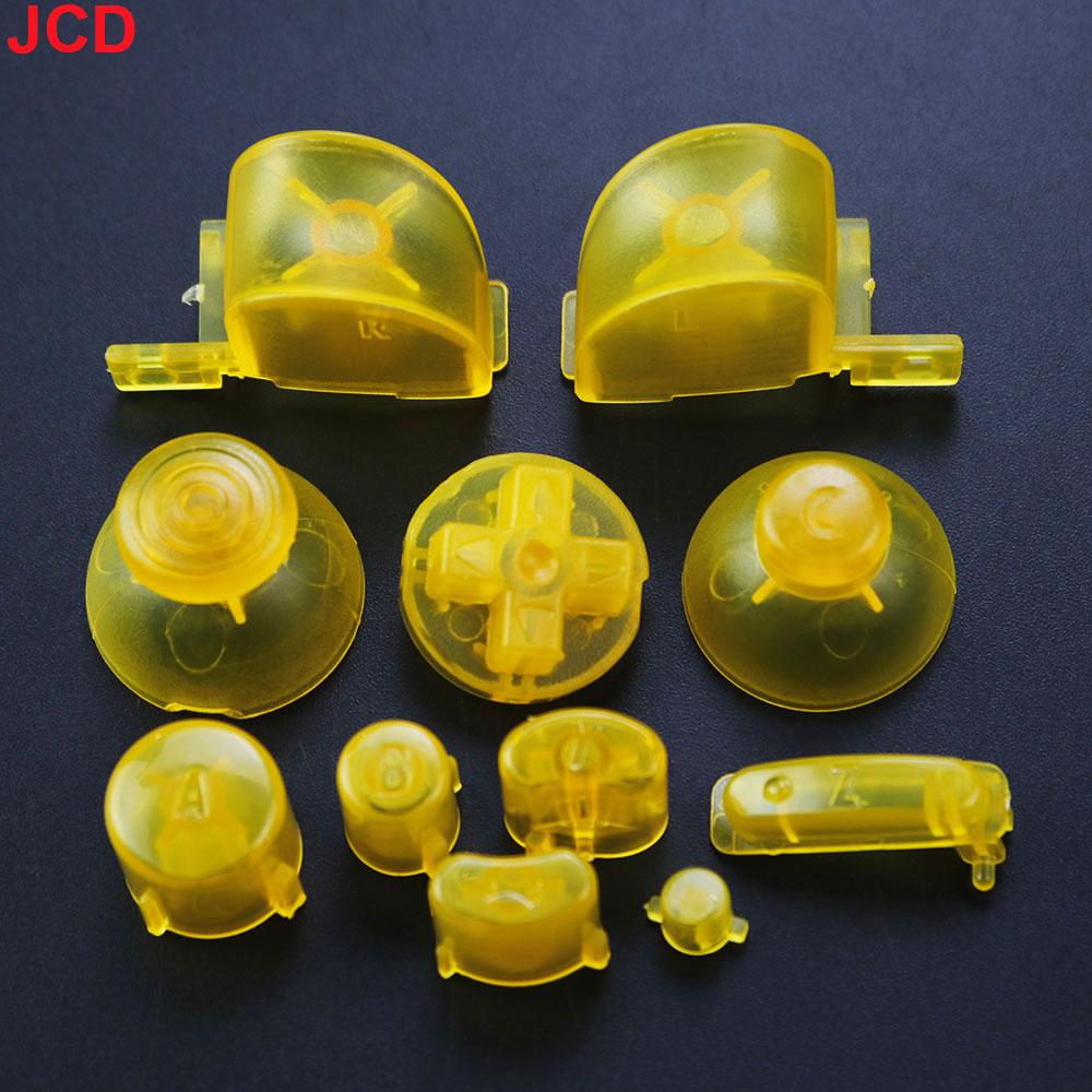 JCD 1 ensemble Ensemble complet Boutons Claviers L R ABXY Z Avec Capuchons de Joysticks 3D Pour GameCube Pour NGC Boutons Directionnels Boutons Marche Arrêt Remplacement