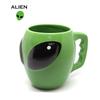 New Cartoon Creative Ceramic 3D Alien Mug Mug Mug Creative Cartoon Green Mug Birthday Gift