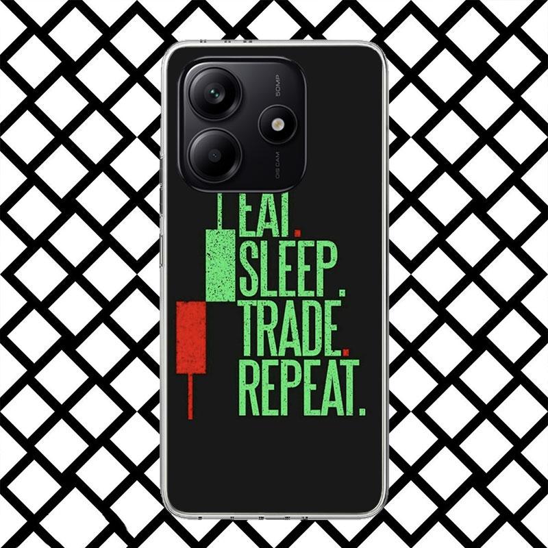 Trade Investment Forex Stock Market Phone Case for Xiaomi Redmi Note 15 14 14S 13 12 12S 11 Pro Plus 11E 11T 11S 10S 5G Soft Cov