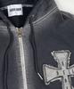 Sk8Er Rock Hölle Himmel Kreuz Vintage Sweat Kapuze Reißverschluss ((Schwarz))