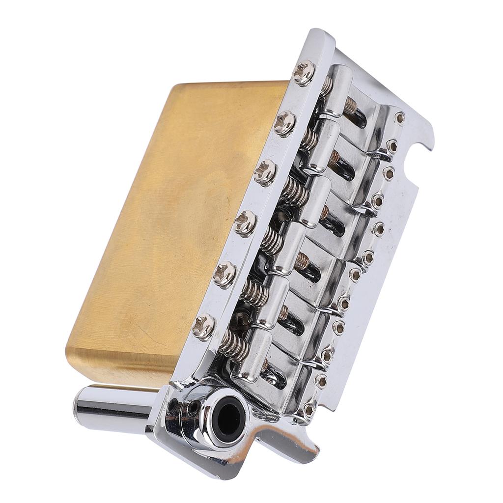 Guitar Bridge Chrome Zinc Alloy Tremolo Bridges with Saddle for ST Electric Guitars