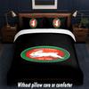 South Sydney Rabbitohs Design Set Biancheria da Letto 1 Copripiumino + 2 Federe Morbido Traspirante Biancheria da Letto per la Casa
