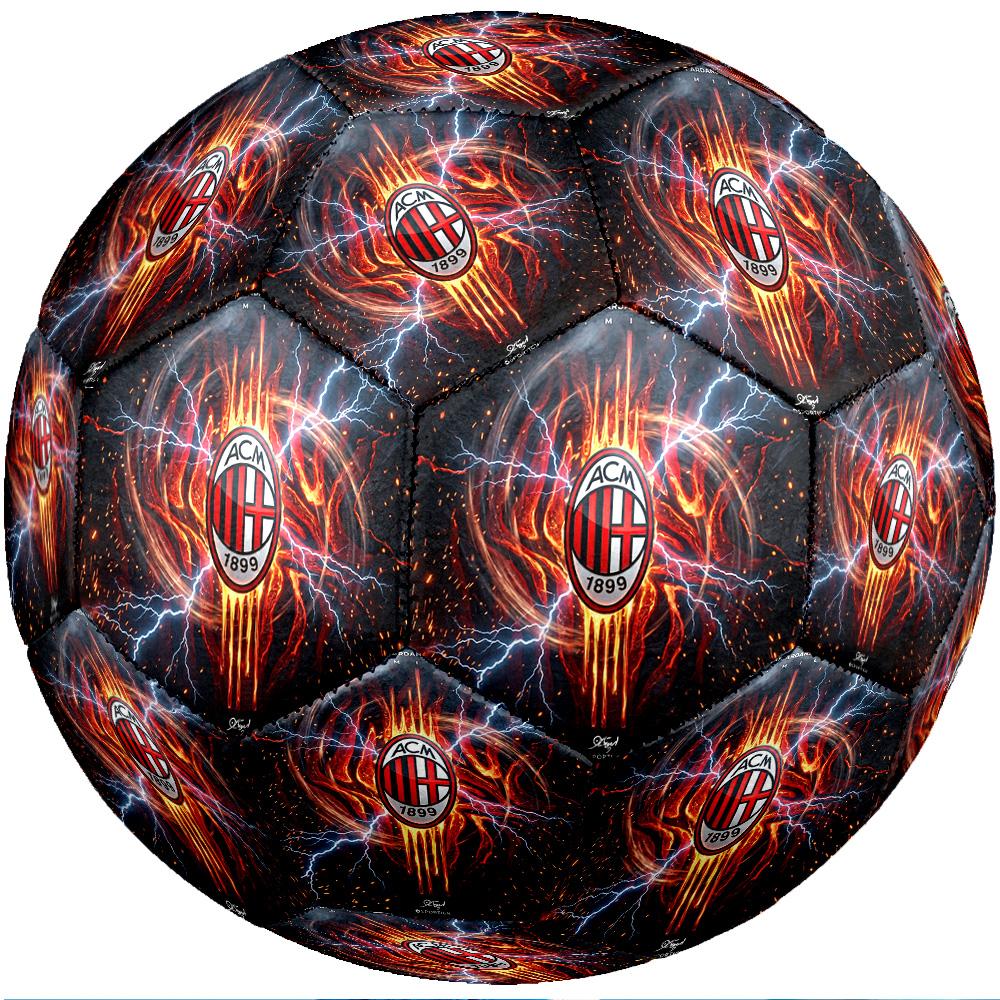 Pallone da calcio Tema AC Milan Taglia 5 Pallone da calcio Tocco Morbido Pallone da calcio per Allenamento Professionale per Sport all'Aperto