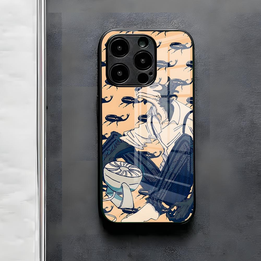 

Чехол для телефона B-Beastars для iPhone 17 Air 16 E Pro Max 15 14 13 Mini 12 Pro 11 Max Plus Черная стеклянная крышка iPhone 12