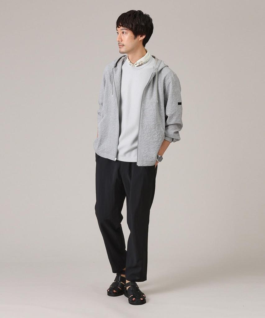 Takeo Kikuchi Men's Melange T-Shirt, Bishu Weave/Made In Japan, Light Gray (011) 04 (LL), 07031013