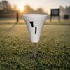 Golf Tee Marker Pointed Metal Stake CupShaped Open rims Athletic Gear