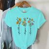 Faith Hope Love Vintage Boho TShirts Women Christian Tshirts Short Sleeve Trendy Tee Shirt Tops Women Religious Faith T Shirts