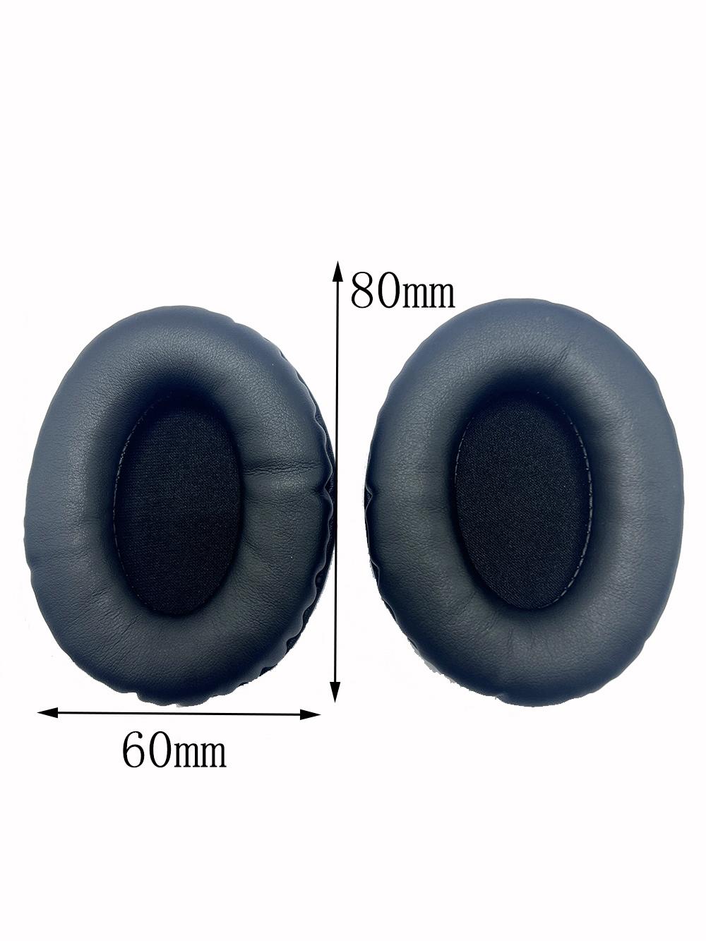 Coussinets d'oreille ovales pour casque, housses en mousse de cuir éponge, 60 x 70, 60 x 80, 65 x 85, 70 x 90, 75 x 95, 80 x 100, 85 x 100, 85 x 105, 90 x 105, 90 x 110