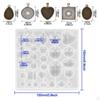 1 Set Silikonanhängermodell mit Tabletts, Schmuckstückherstellungsmodell, Epoxidharzguss