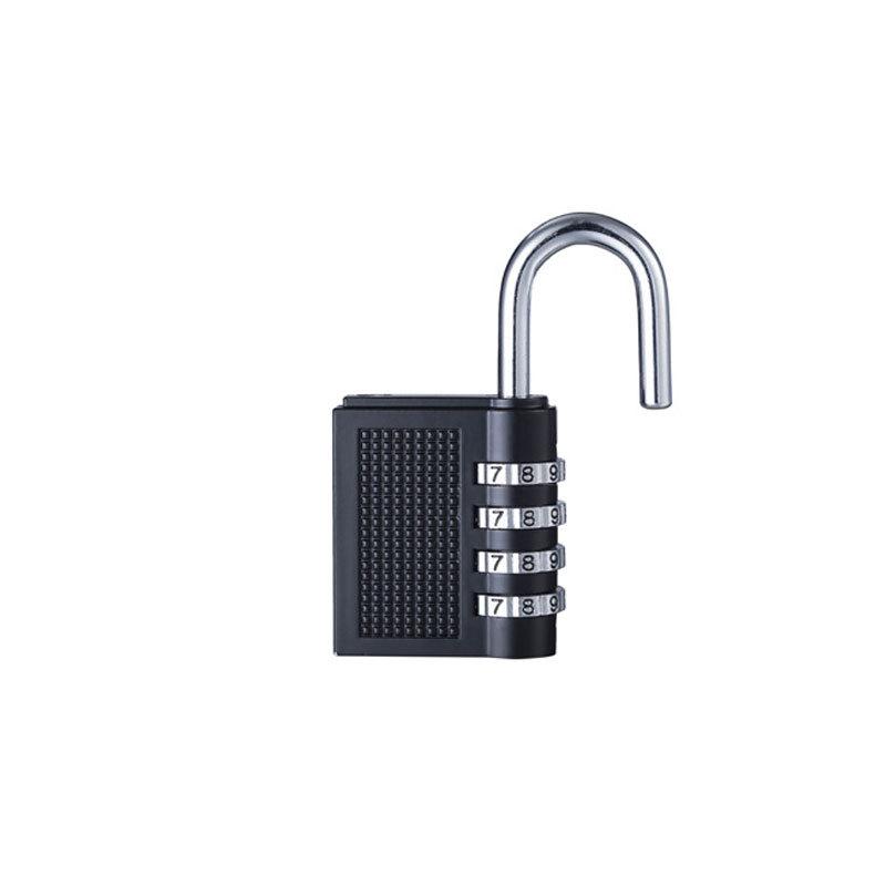 4 Digit Zinc Alloy Combination Lock Padlock Luggage Anti-theft Weatherproof Security Outdoor Gym Safely Code Door Lock Black