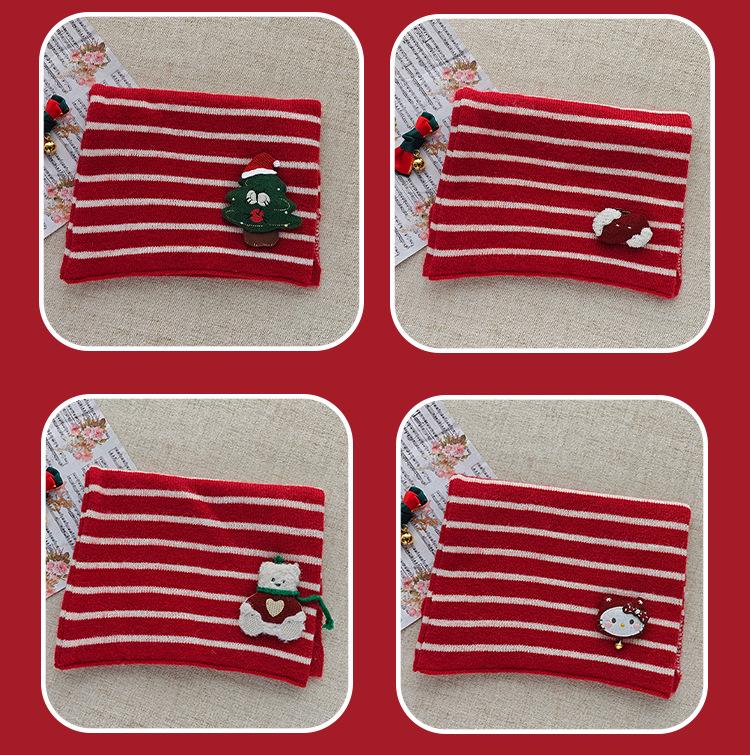 Children's 2025 Winter Red Scarf: Warm, Windproof Neck Gaiter for Girls - Cute and Protective