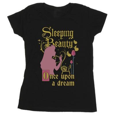 A Bela Adormecida Feminina/Senhora Era Uma Vez Um Sonho Camiseta de Algodão