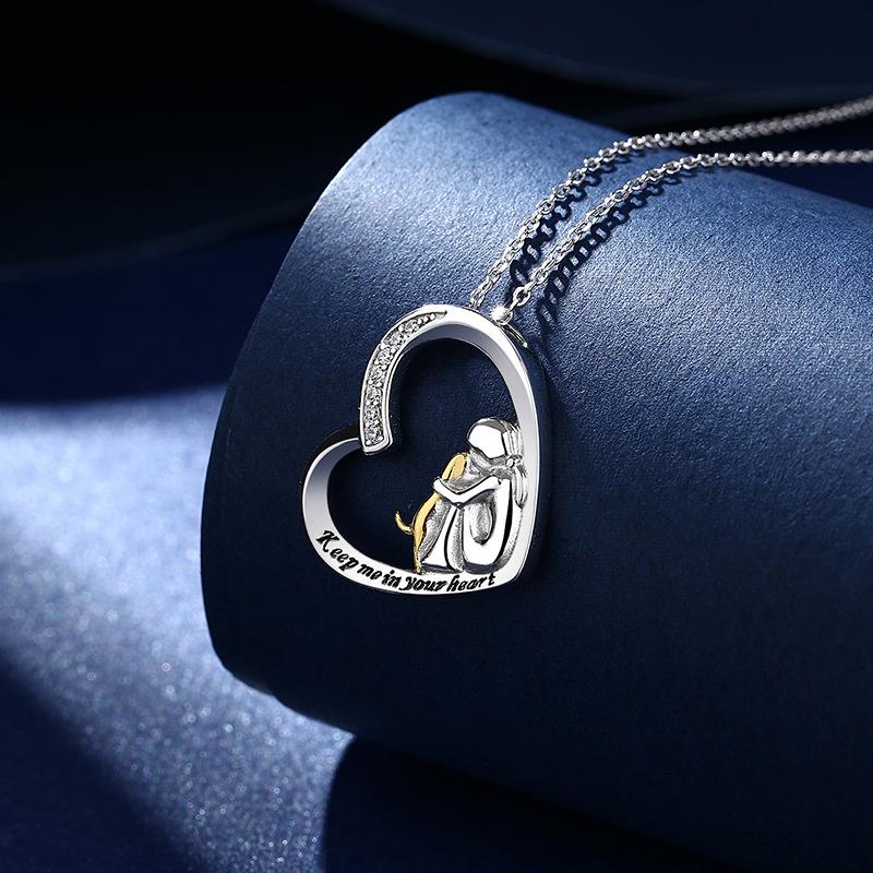 Let Me Necklace In Your Heart Women's Heart Shape Light Luxury Niche Pendant Year Item