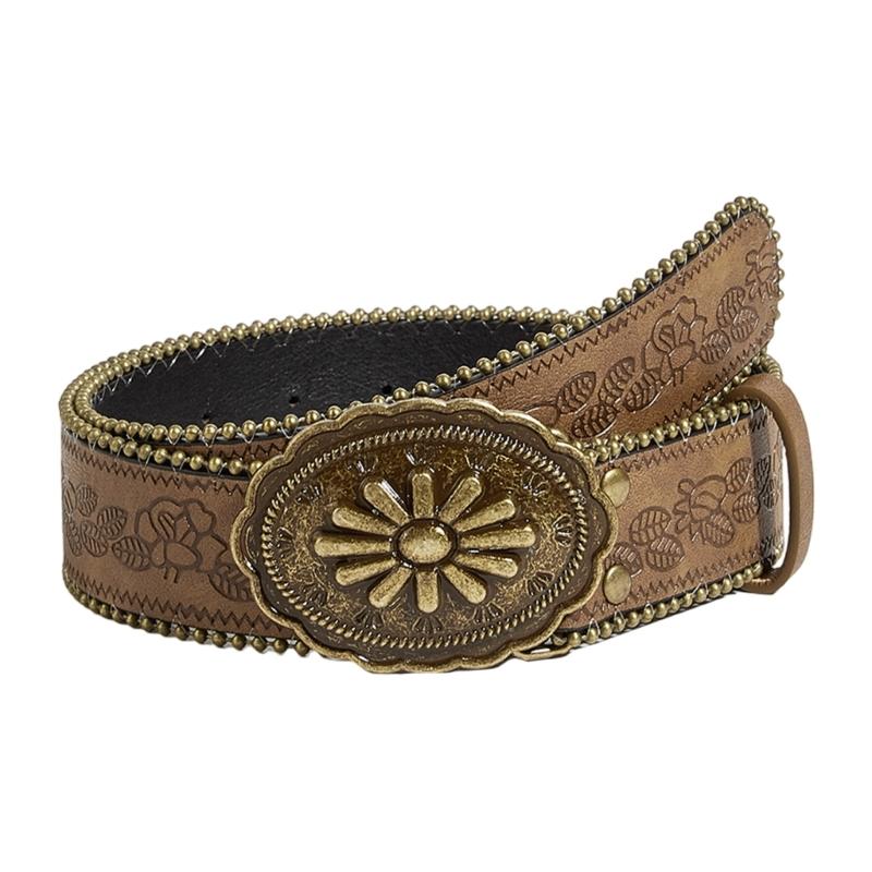 

Girls Retro Waist Belt for Daily Costume Floral Jewelry Waist Body Jewelry for Party Jeans Belt Cowboy Chain