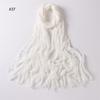 % rayon pleated solid color human cotton two-end beard bag headscarf female, new breathable soft scarf