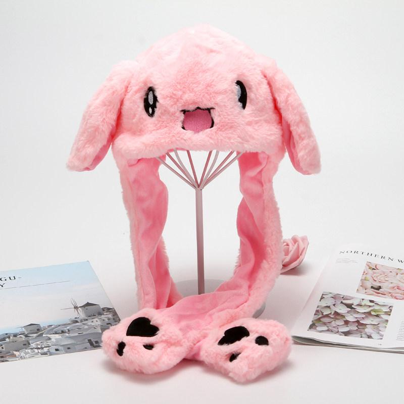 Douyin Moving Rabbit Ear Hat Cute Internet Celebrity Airbag Pinching Ear Moving Rabbit Hat