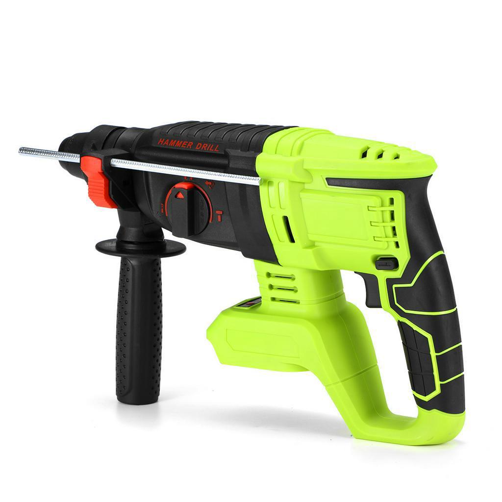 

Перезаряжаемая бесщеточная аккумуляторная перфораторная дрель с функцией удара, 10000 ударов в минуту, электрическая ударная дрель для аккумулятора Makita 18 В зелёный