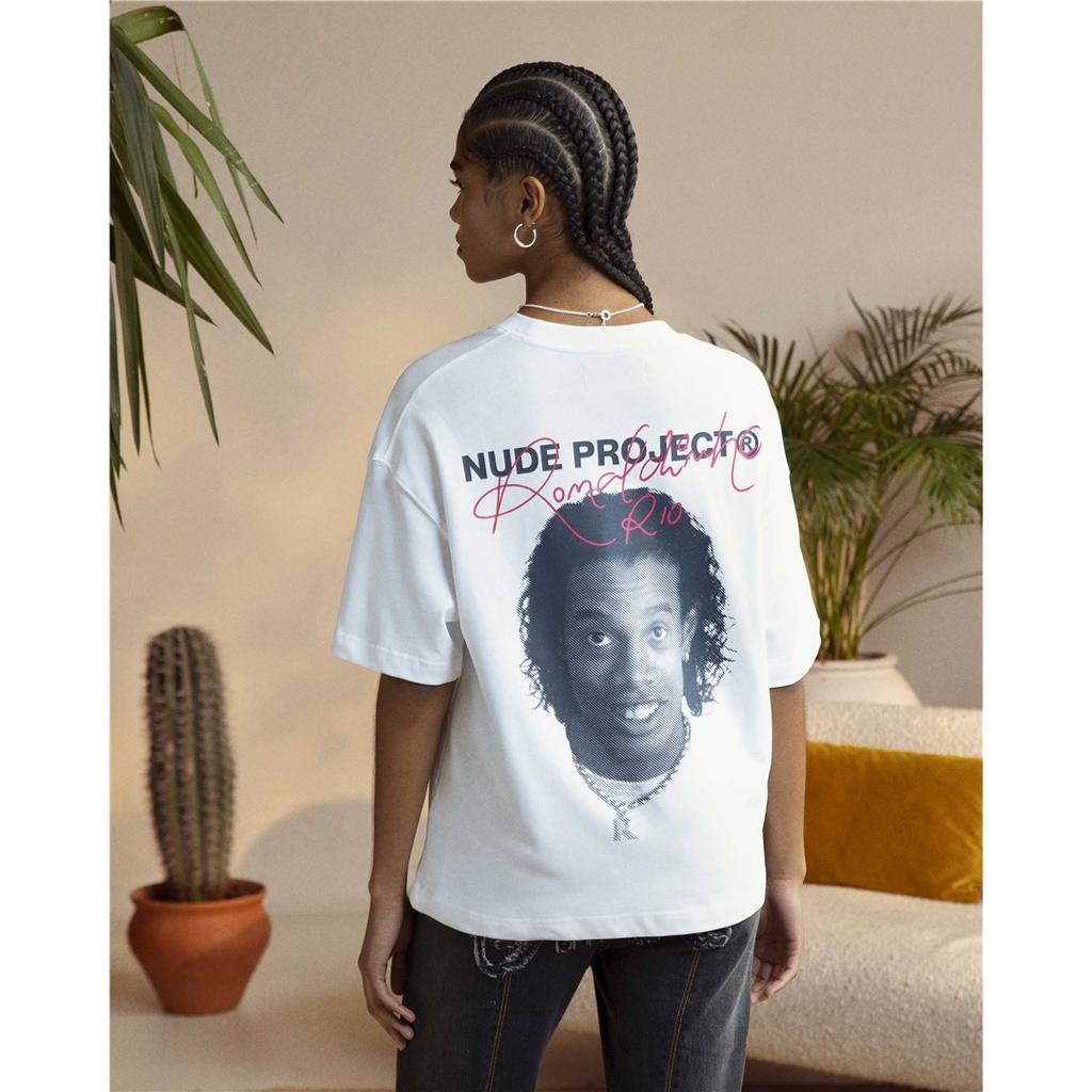 Ronaldinho Printing T-shirt Men's Women's Summer Oversize Loose Cotton Street Trend Brand Top Comfortable Oversized Female Male Clothing