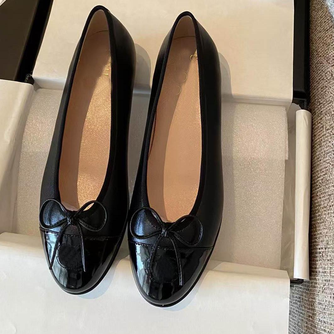 Женские балетки из овчины с бантом и ромбовидной формой 35 3914₽