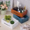 Rectangular Jewelry Box Wooden Storage Bin Large Capacity Cosmetics Box  Dessert