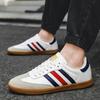 Sapatos de Três Listras 2025 para Homens Retro Branco Agam Tênis Esportivos Sapatos Rasos Casuais com Todos Leves Sapatos da Moda para Mulheres