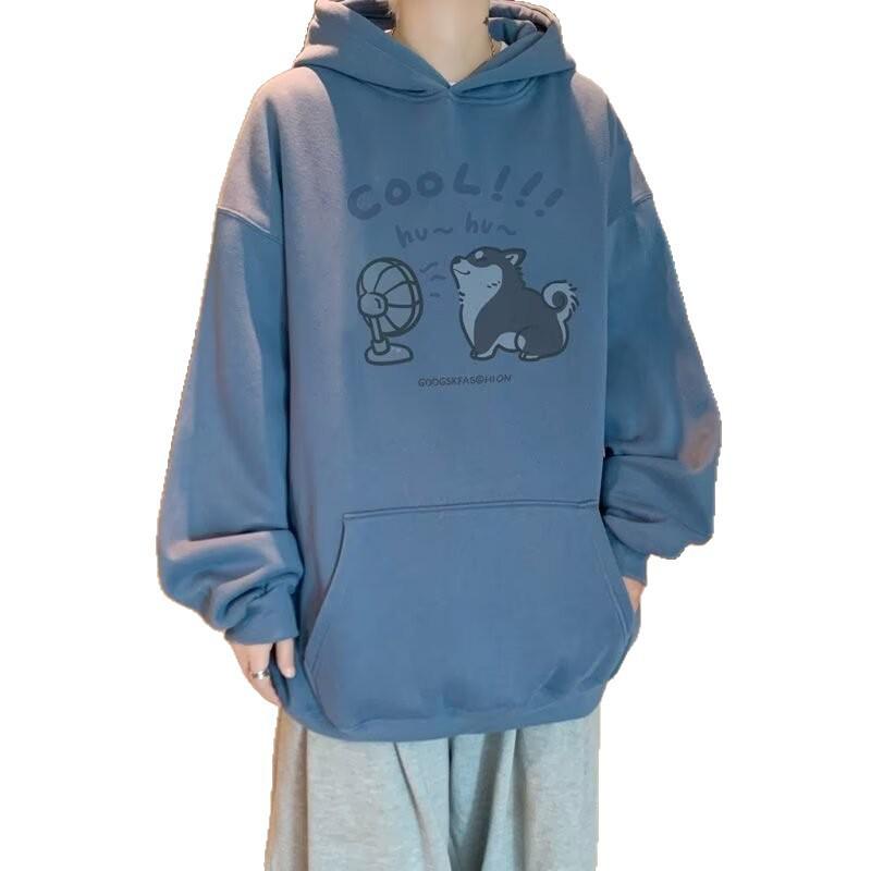 Men's Loose-Fit Printed Pullover Hoodie - Spring & Autumn Fashion
