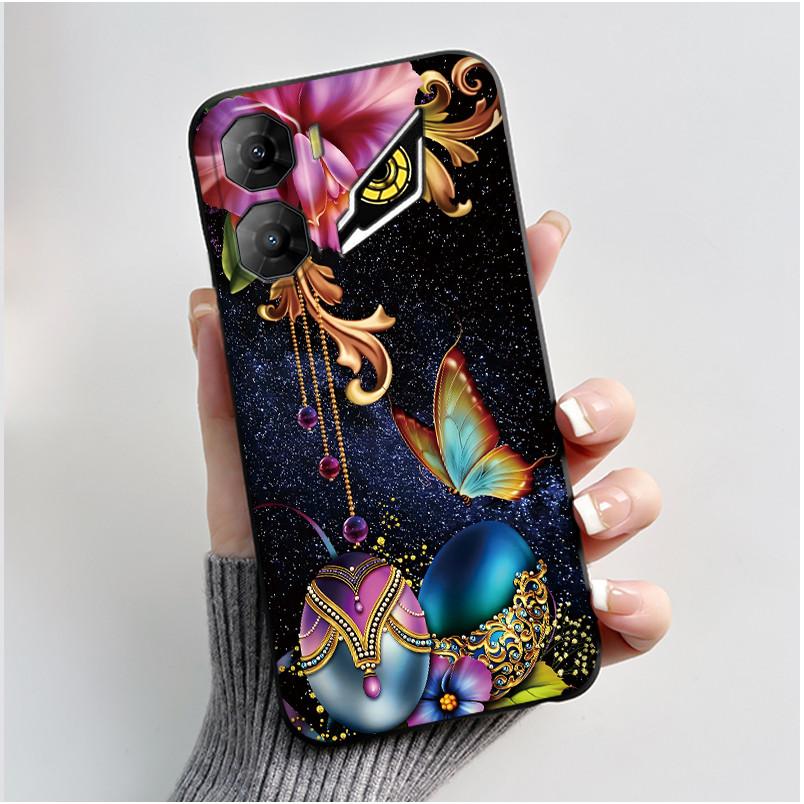 Custodia per Telefono Per ZTE Nubia Neo 3 5G Z2464N Custodia Estetica Moda Gatto Carino Cartone Animato Nero Morbido TPU Silicone Copertura Protettiva Completa