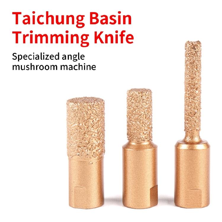 3Pieces Milling Cutter Basin Slotting Tool Bit M10 Thread Angle Grinder Attachment For Granites Stone Edges Grinding