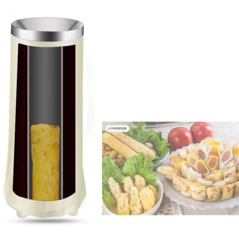 Výrobník na výrobu vajíček 1ks Snídaňový automat Kelímek na výrobu vajíček Automatický nerezový výrobník mini vajíček na klobásy Domácí ubytovna