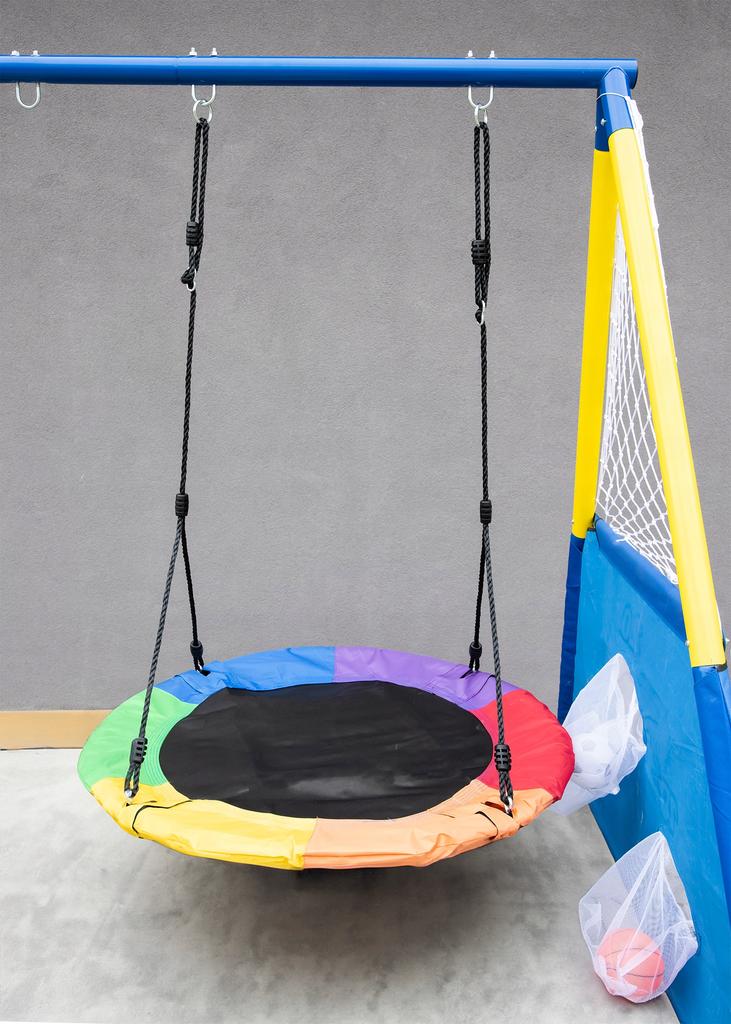 4 In 1 Double GARDEN SWING for Children STORK'S NEST