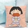 Chibi Maruko-chan Pillowcase Cushion Cover X Ornamental Pillows for Living Room Fall Decor Pillow Hugs Lounge Chairs Covers