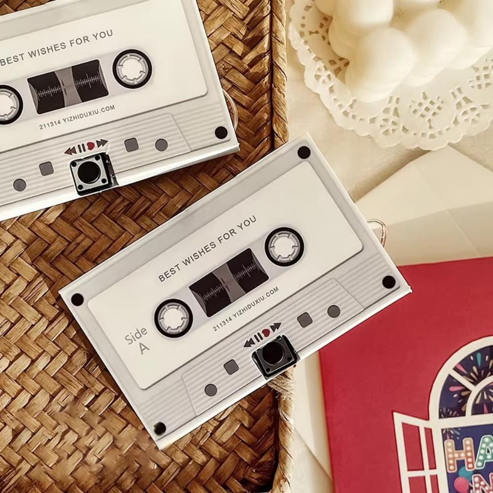 Unik Röstmeddelandeinspelare Tejp Elegant Inspelning Rösttejp Kort För Födelsedagar Par