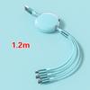 3 In 1 Retractable 100W Fast Charge Data Cable For Iphone 14 Usb Type C/Micro For Sumsung Xiaomi 13 Huawei Phone Charge Usb Cord