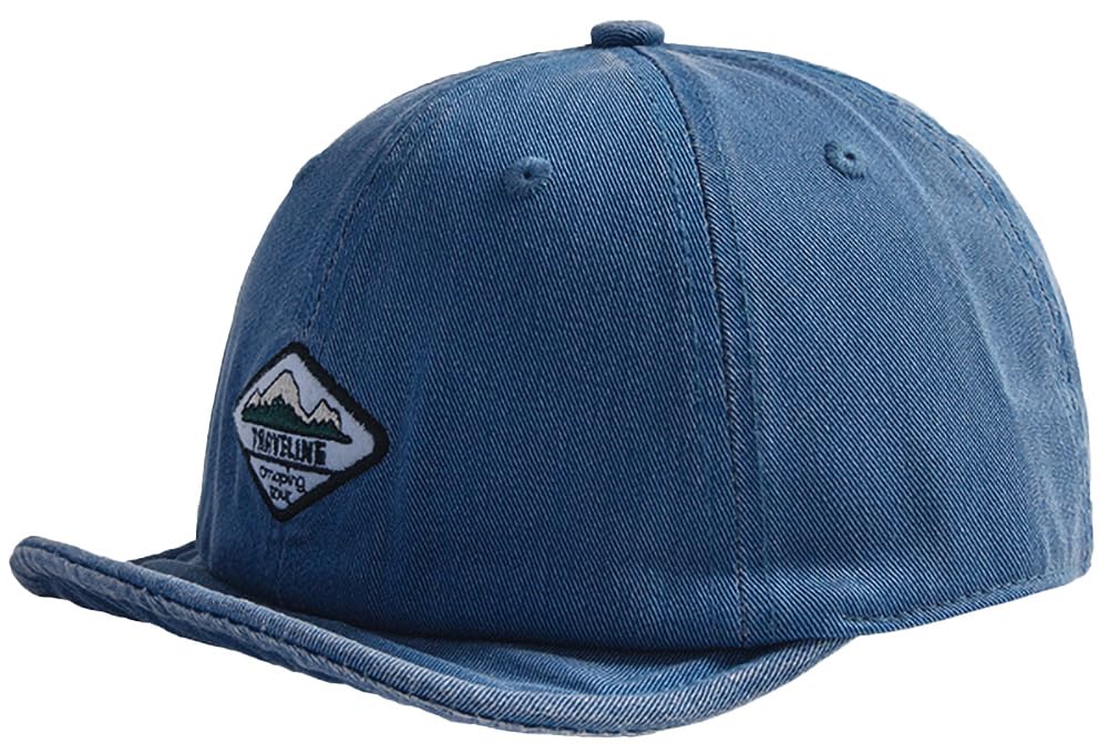 

Кепка мужская Umpire Short Short Brim [Laquest], выстиранная, с козырьком, хлопковая, (синий) синий