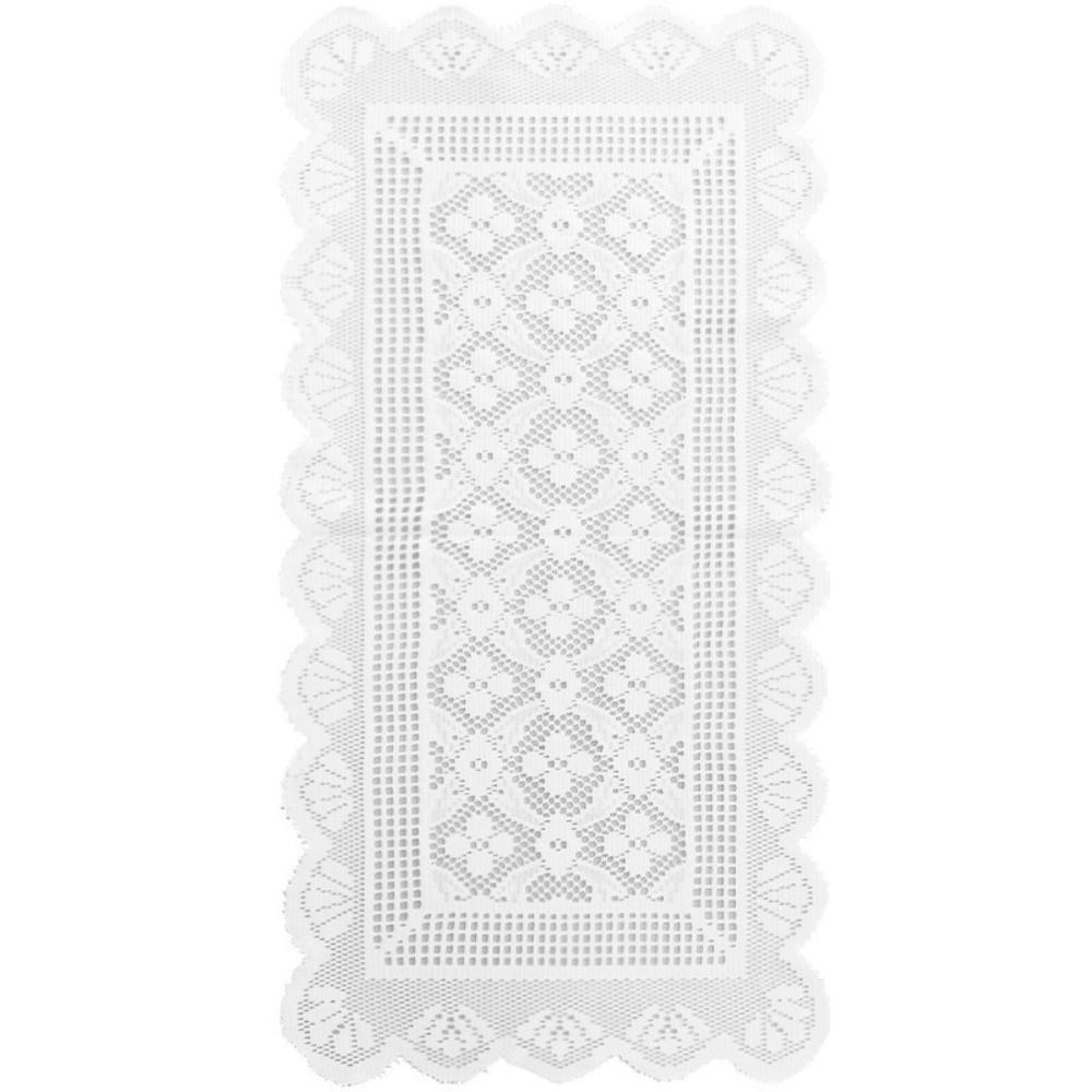 White Table Decoration French Flower Lace Decorative Tablecloth Lace Table Runner Dining Table 38x75cm