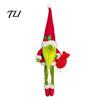 Hanging Christmas Tree Plushies Plush Gnome, Long Leg Faceless Scandinavian Santa Doll, Swedish Tomte Tiered Tray Sitting Figures Elf Figurine